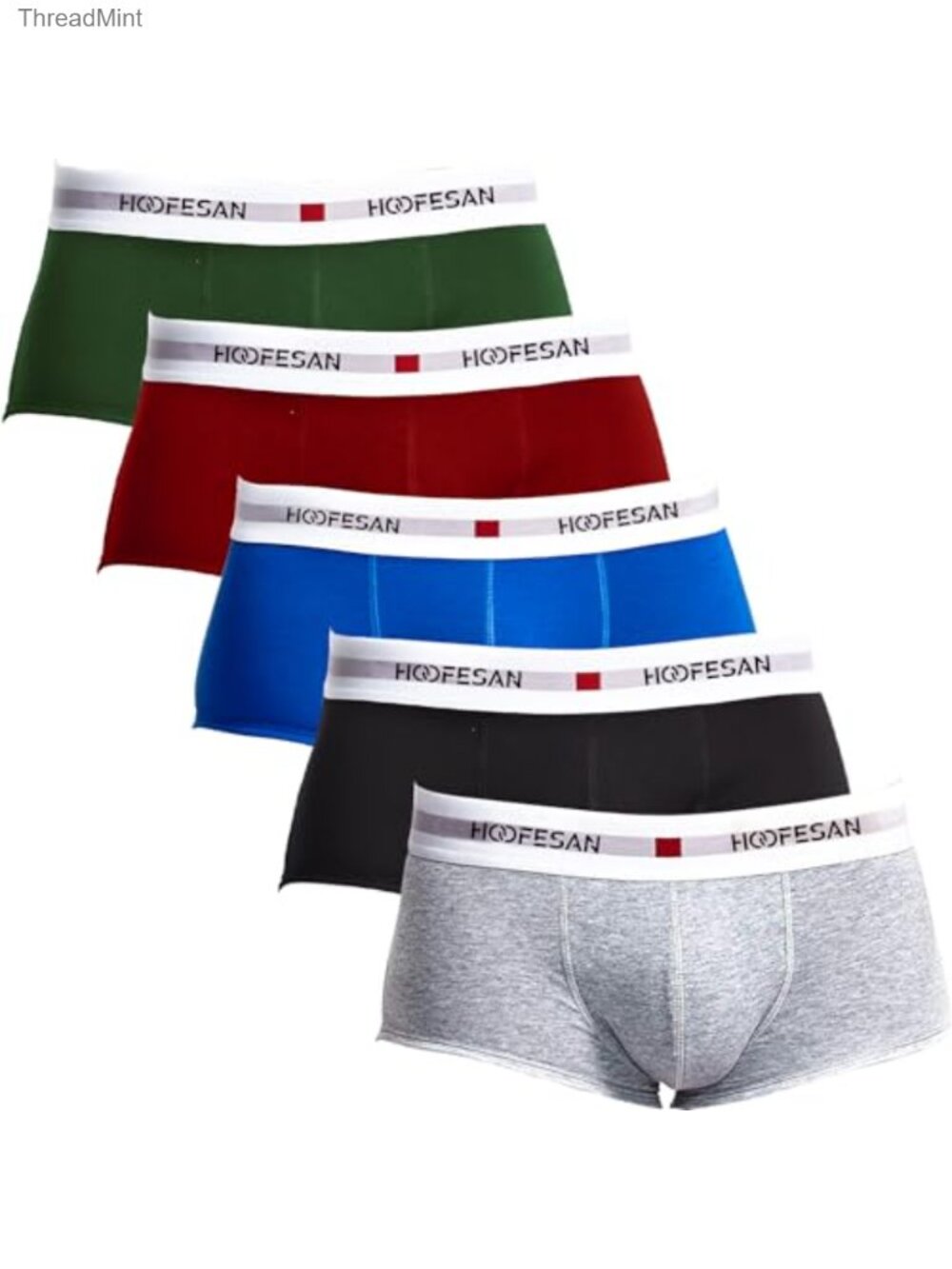 Men's Cotton Boxer Briefs Multipack Soft Breathable Low Rise Trunks
